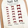 Mini Decorazioni per Unghie Fiocco Stile Misto Hot Sale Colore Solido Rosso Ancora Grandi e Piccoli Accessori per Unghie in Resina