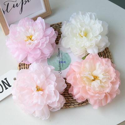 Silk Peony Hair Clips - Hanfu Headwear Inspired by Song and Tang Dynasties