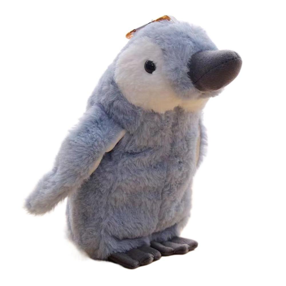 Large Capacity Plush Pencil Case Stuffed Animal Cartoon Doll Stationery Bag Makeup Bag Cute Design Penguin Pencil Bag Pencil Box