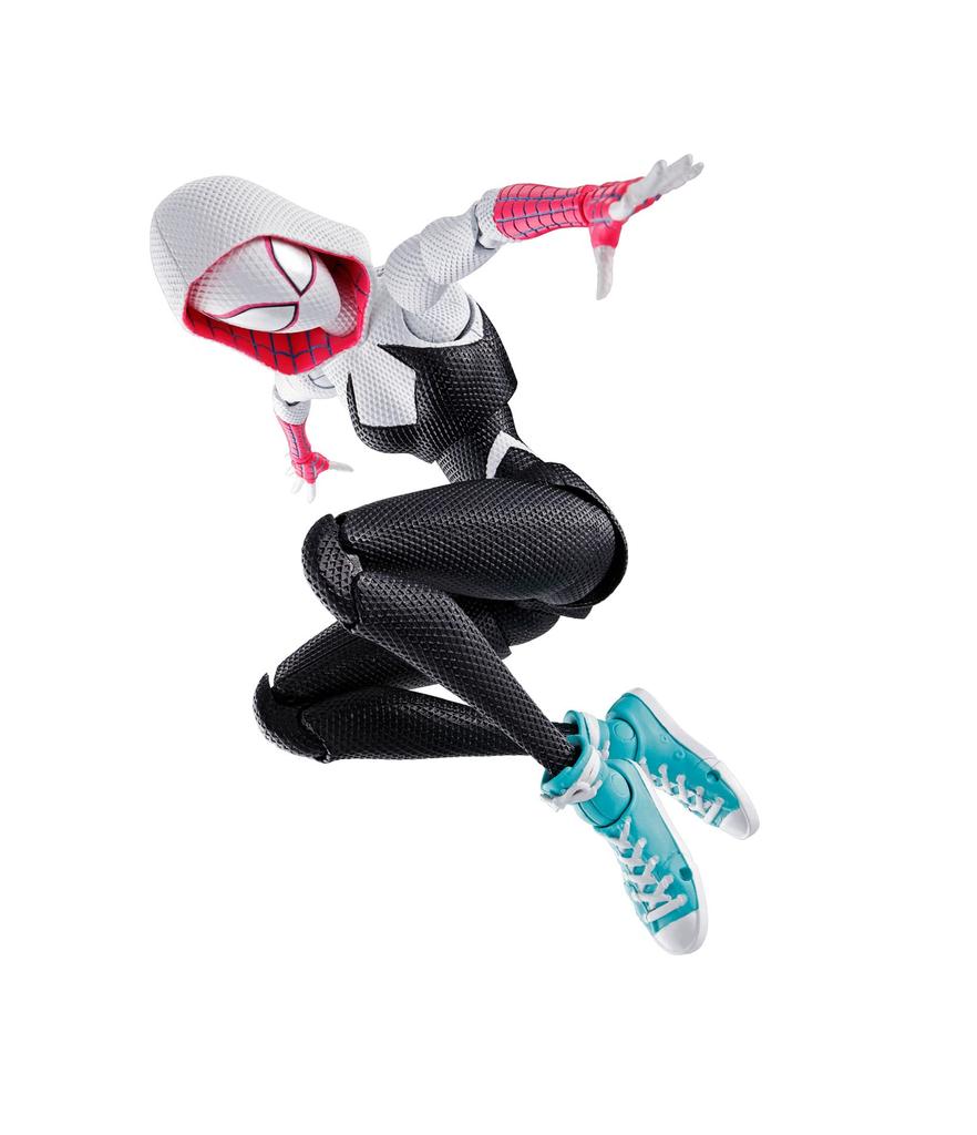 TAMASHII NATIONS S.H.Figuarts Spider-Man: Across the Spider-Verse Spider-Gwen, Approximately 150mm ABS & PVC Painted Action Figure