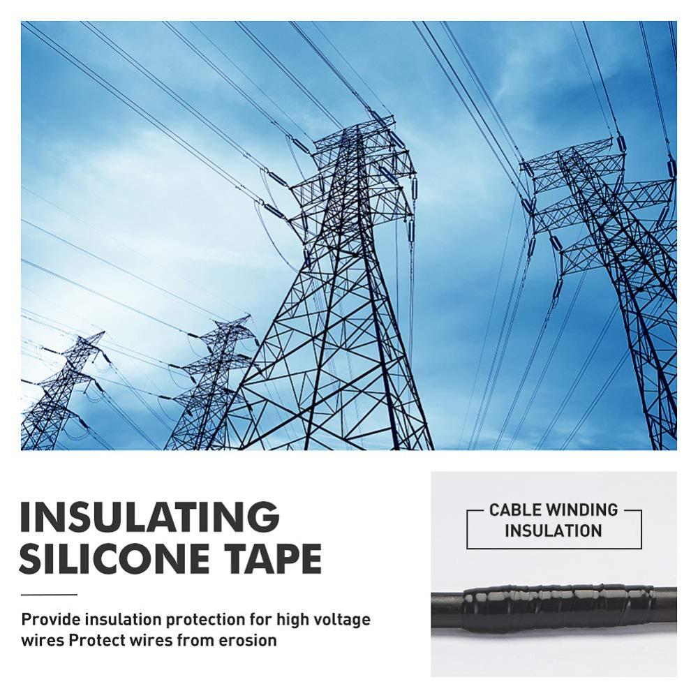 Self-Fusing Silicone Tape Waterproof Leaks Stop Repair Electrical Plumbing Insulation Tape Automotive Pipe Hose Bonding Tapes