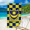 Ports-mouth Fc Anniversary Printed Beach Towel, Super Soft Microfiber, Perfect Gift Birthday, for Pool, Beach, Travel, for Family and Friends
