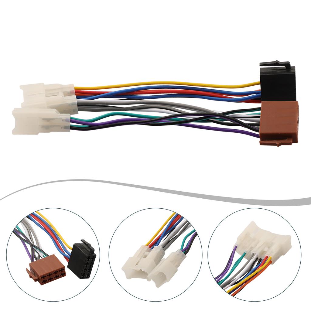1 Pcs Car Stereo Radio Harness Radio Wiring Harness Connector Adapter For Toyota Car Stereo Radio Wiring Harness Radio Accessories 4