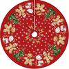 Christmas Tree Skirt Printed Holiday Tree Base Cover Festive Party Home Decoration