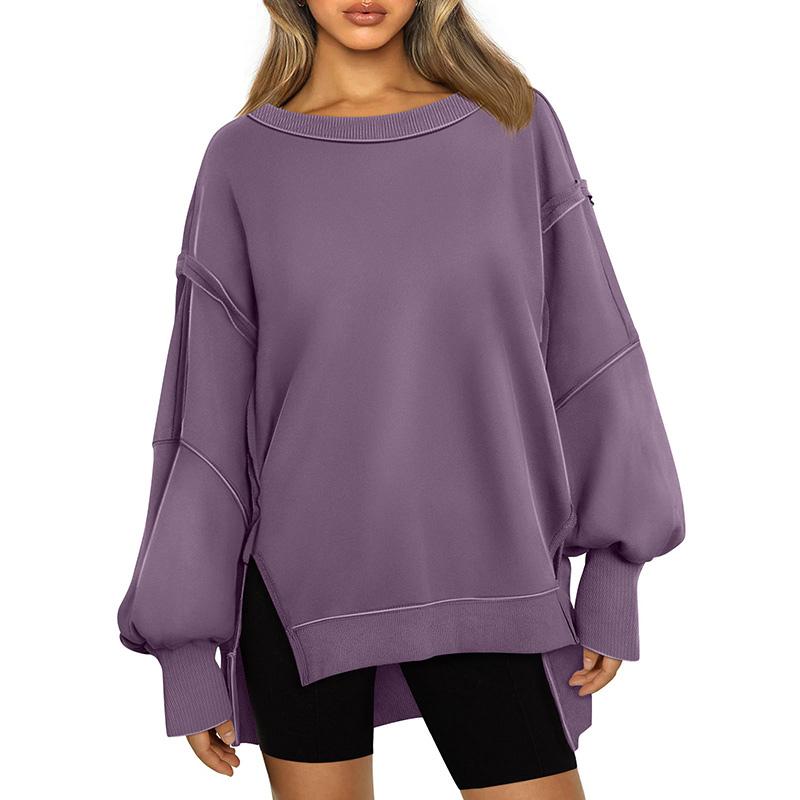 Womens Oversized Sweatshirts Hoodies Crewneck Shirts Fall Outfits Fashion Teen Girls Winter Clothes