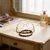 Leopard Print Eyewear Chain For Women With Fabric Material And Geometric Line Design