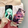 Anime Punk Girl Phone Case for iPhone 16 15 14 13 12 11 X XR XS 8 6 Pro Max Plus Mini Clear Colour Protective Cover Cellphones