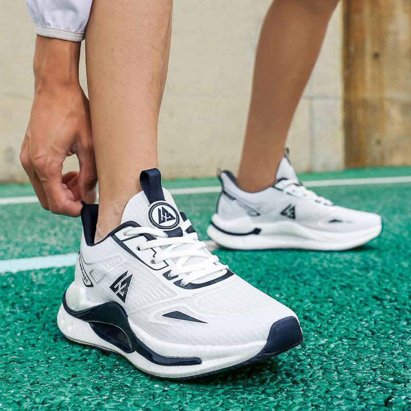 Men's Running Shoes Breathable Man Sports Sneakers Lace Up Comfort Casual Walking Shoes Athletic Training Footwear