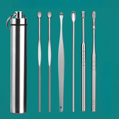 6 Teile/satz Ohrenschmalzreiniger Earpick Ohrenschmalzentfernungswerkzeug Ohrenreinigungsset