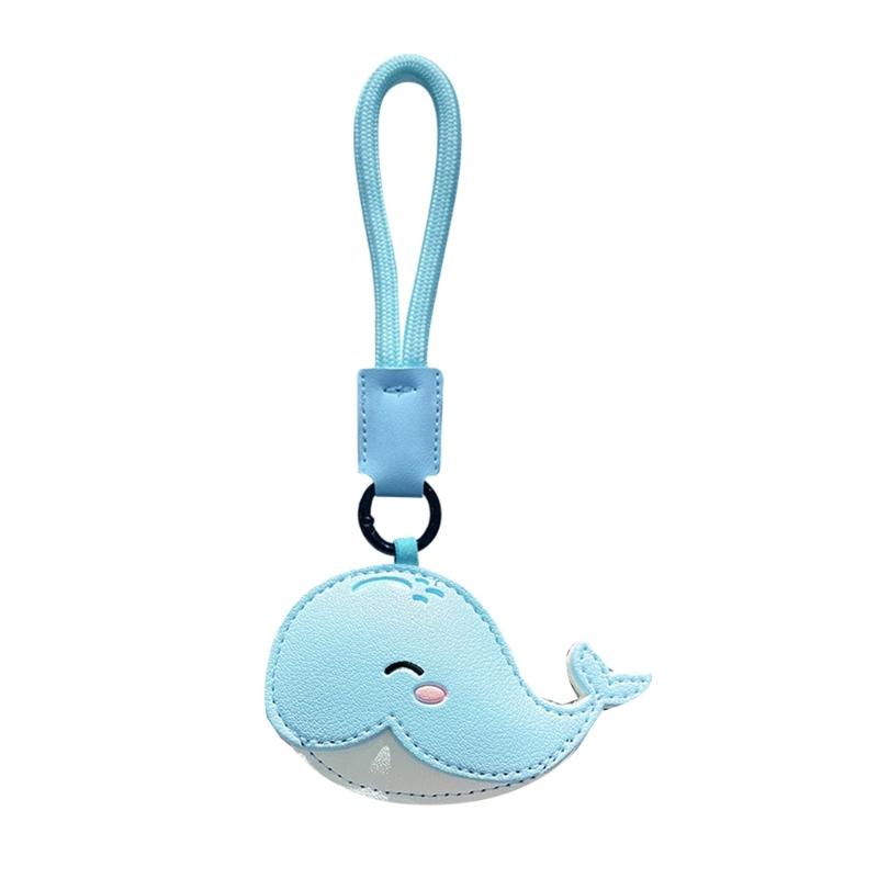 Leather Dolphin Keychain Cute Ocean Animal Design Keyrings for Bags and Keys Perfect Gift for Marine Life Lovers