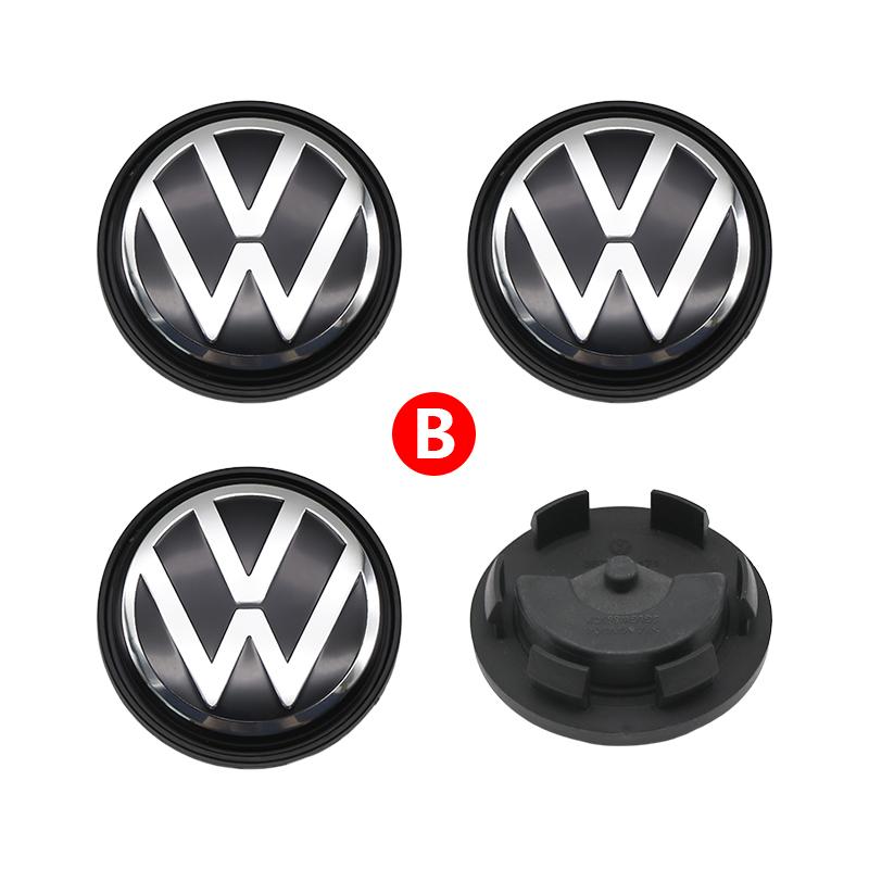 VW 3B7601171 Floating 4pcs 56mm 65mm Wheel Center Caps Hub Cover For VW Volkswagen Golf 5 6 7 Passat B6 B7 B8 Tiguan Polo Jetta GTI TS3