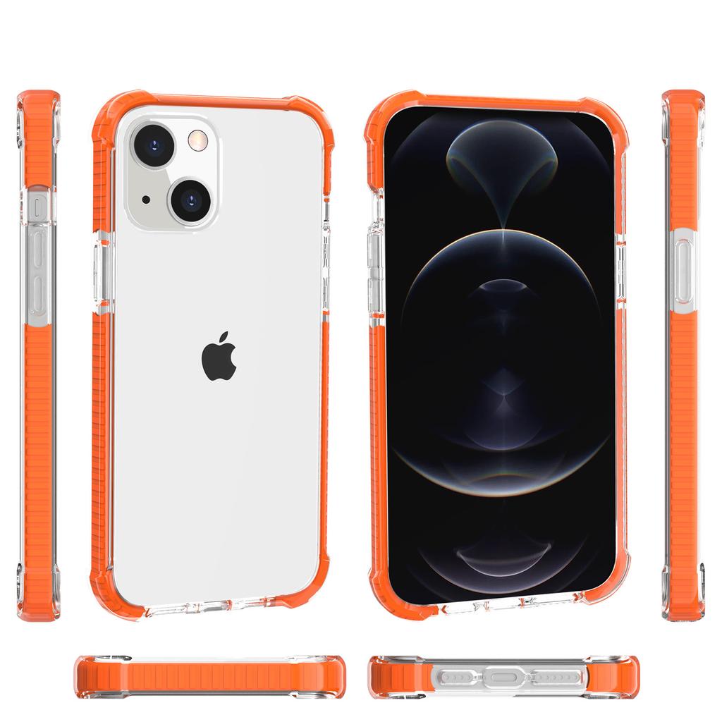 Applicable To Apple 13 Acrylic Mobile Phone Case iPhone13 Transparent Three-in-one Airbag Anti-drop Hard Case Factory Wholesale