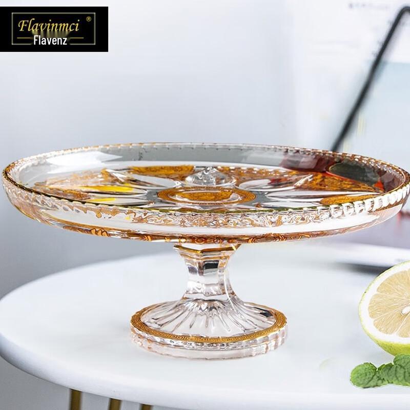 Light Luxury European Crystal Glass Fruit Bowl