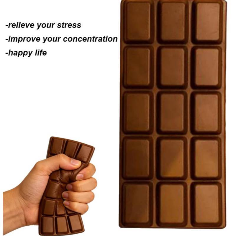 Chocolate Pu Foam Stress Toy With Soft Rebound For Home And Office Use