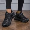 Sneakers Damenschuhe Damen Sportschuhe Dickbesohlte Daddy Atmungsaktiv Schwarz Casual Sports Vielseitige Damenschuhe