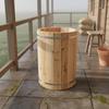 Traditional Round Beehive Handmade Wooden Barrel Fir Wood Bee for Beekeepers,