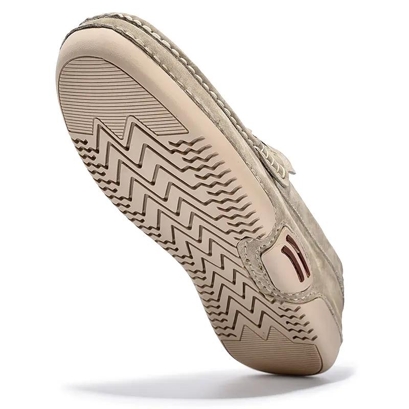 Men's Shoes Spring and Autumn Casual Shoes Fashion Handmade Driving Shoes Leather Shoes