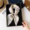 Fresh And Sweet Flower Silk Scarf Square Scarf Women'S Literary And Decorative Headscarf Square Scarf High-End Silk Scarf Thin
