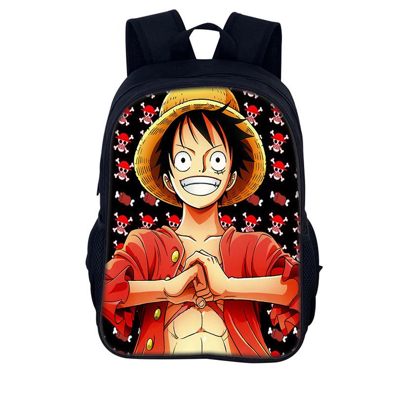 One Piece Monkey D. Luffy School Backpack for Child Light Weight Child Knapsack Fashion Rucksack Best Gift