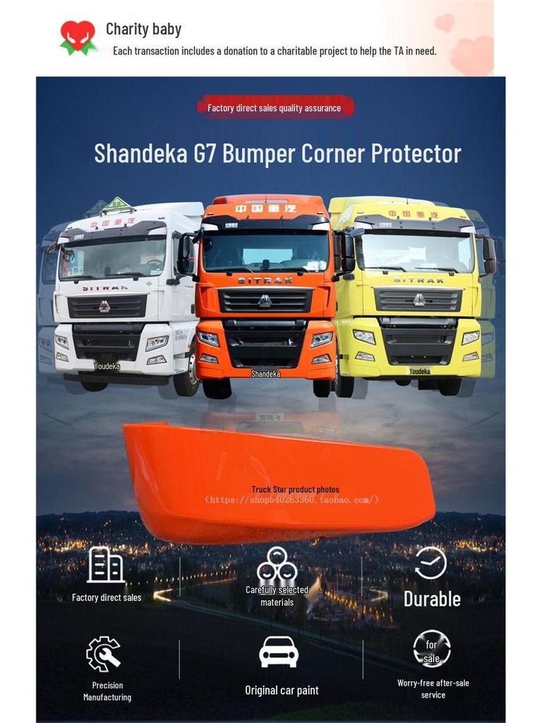 Sinotruk Sitrak C7H Bumper Corner Trim G7 Cab Left/Right Lower Decorative Panels - Original Parts