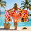 Bbunny Heart Fashion Beach Towel: Ideal for Summer Adventures Soft, absorbent and quick drying suitable for swimming and bathing