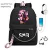 Giappone fumetti anime Demon Slayer Zaino Oxford di Alta Qualità Grande Capacità Borsa a Spalla per Studenti 0012