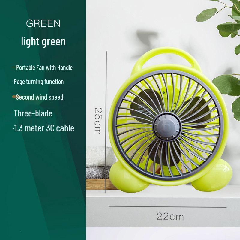 Silent Oscillating Desktop Fan - Large Wind Power for Home Air Circulation