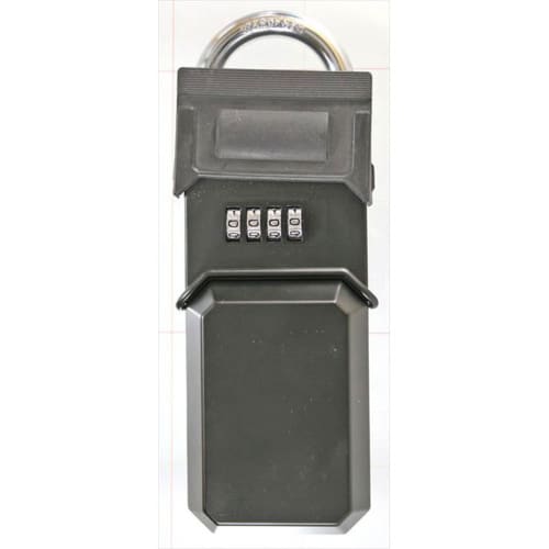 Waki Sangyo Spare Key Box, 4-Digit Combination Key Storage, Security, Black, 30mm Deep X 58mm Wide X 68mm High, Large