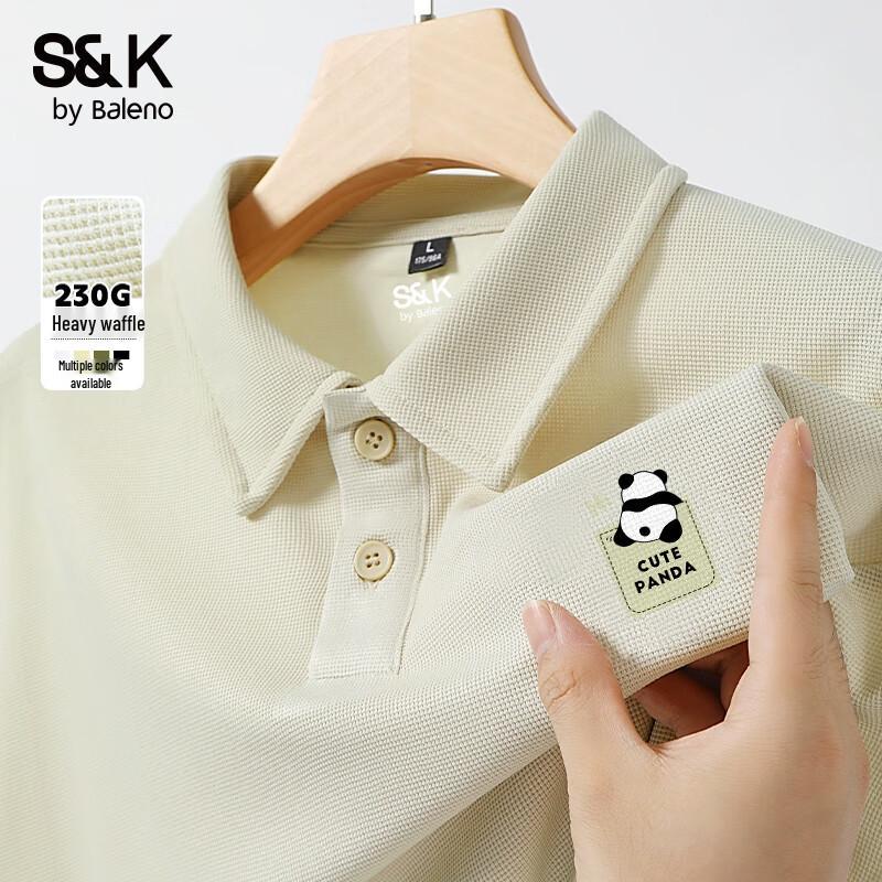 Baleno Men s S&K Waffle Cartoon Print Polo Shirt 2XL