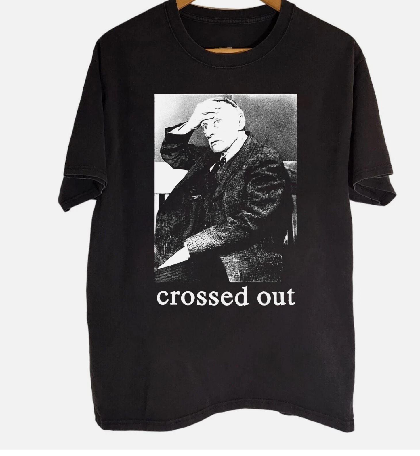 NEW Crossed Out Black Cotton All size S-5XL Unisex Shirt S