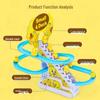 Electric Little Yellow Duck Climbing Stairs Toy