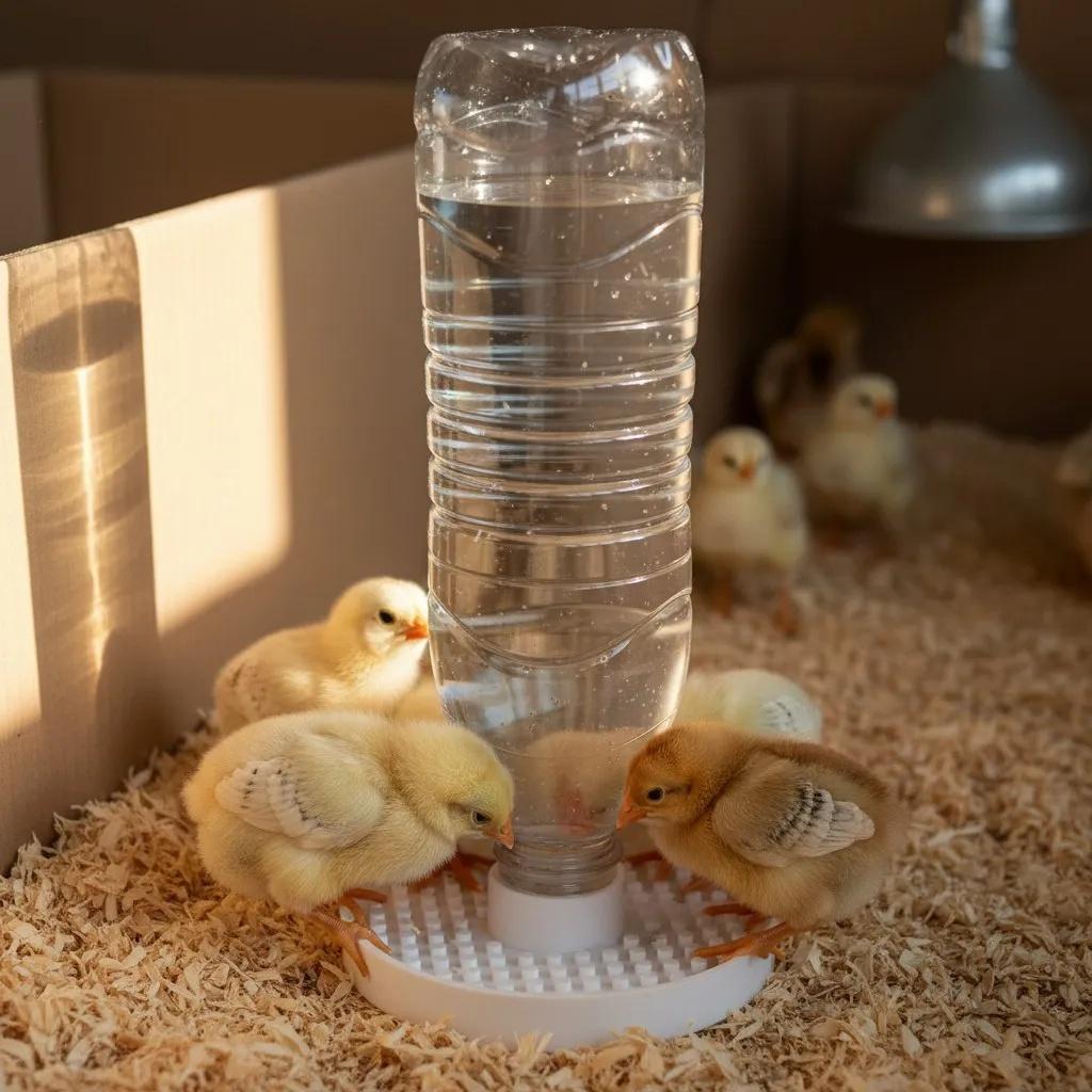 Automatic Anti Drowning Poultry Waterer For Chicks Ducks Portable Drinking Tool Fit Mineral Water Bottles