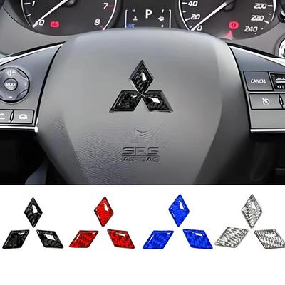 Epoxid-Aufkleber Auto Lenkrad Emblem Modifizierter Aufkleber für Lancer EX Outlander Pajero ASX Eclipse Cross Ralliart