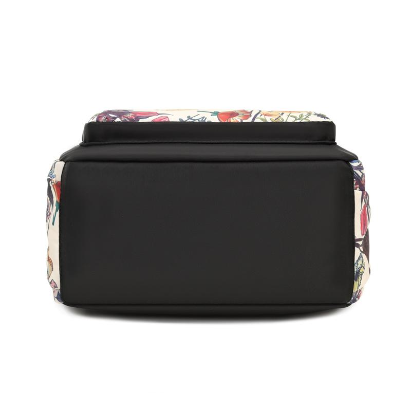 Modische Stickerei Tasche Lässig Wasserdicht Oxford Damen Rucksack Weiblich Kleine Kapazität Reise Handtasche Einkaufs Rucksack Crossbody Tasche