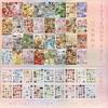 50-Piece Japanese-Style Spiral Sticker Album, Delicate Japanese Elements for Handmade Embellishment, Journal Scenery Creation