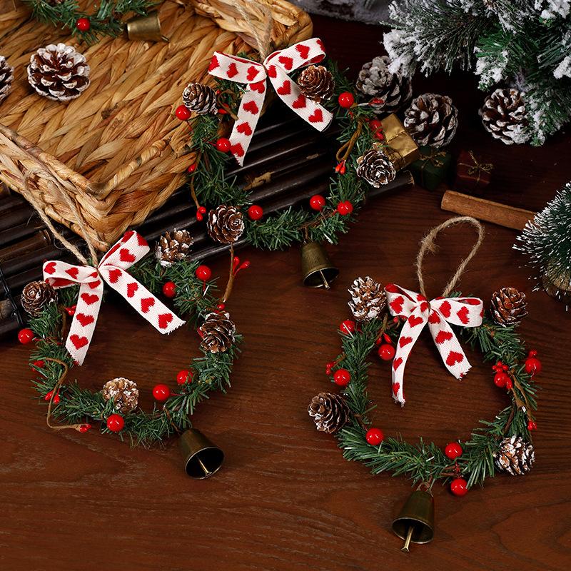 Christmas Wreath Art Wreath Decoration Simulation Door Wreath Christmas Decorations Window Christmas Pendants