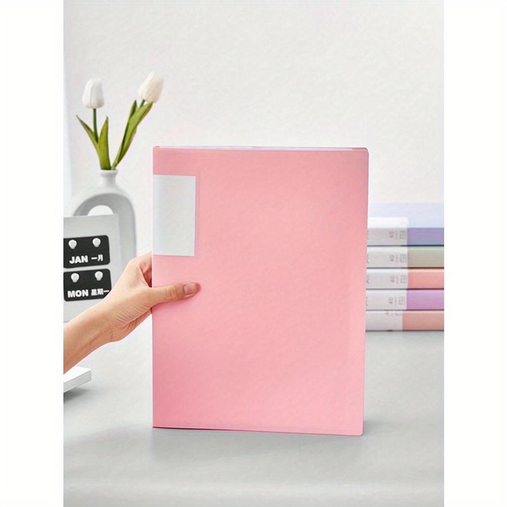 

Папка-файл формата А4, прозрачный вкладыш на 30 листов, органайзер для документов, папка-биндер для хранения студенческих работ/экзаменационных материалов, коллекция для школы Pink разноцветный