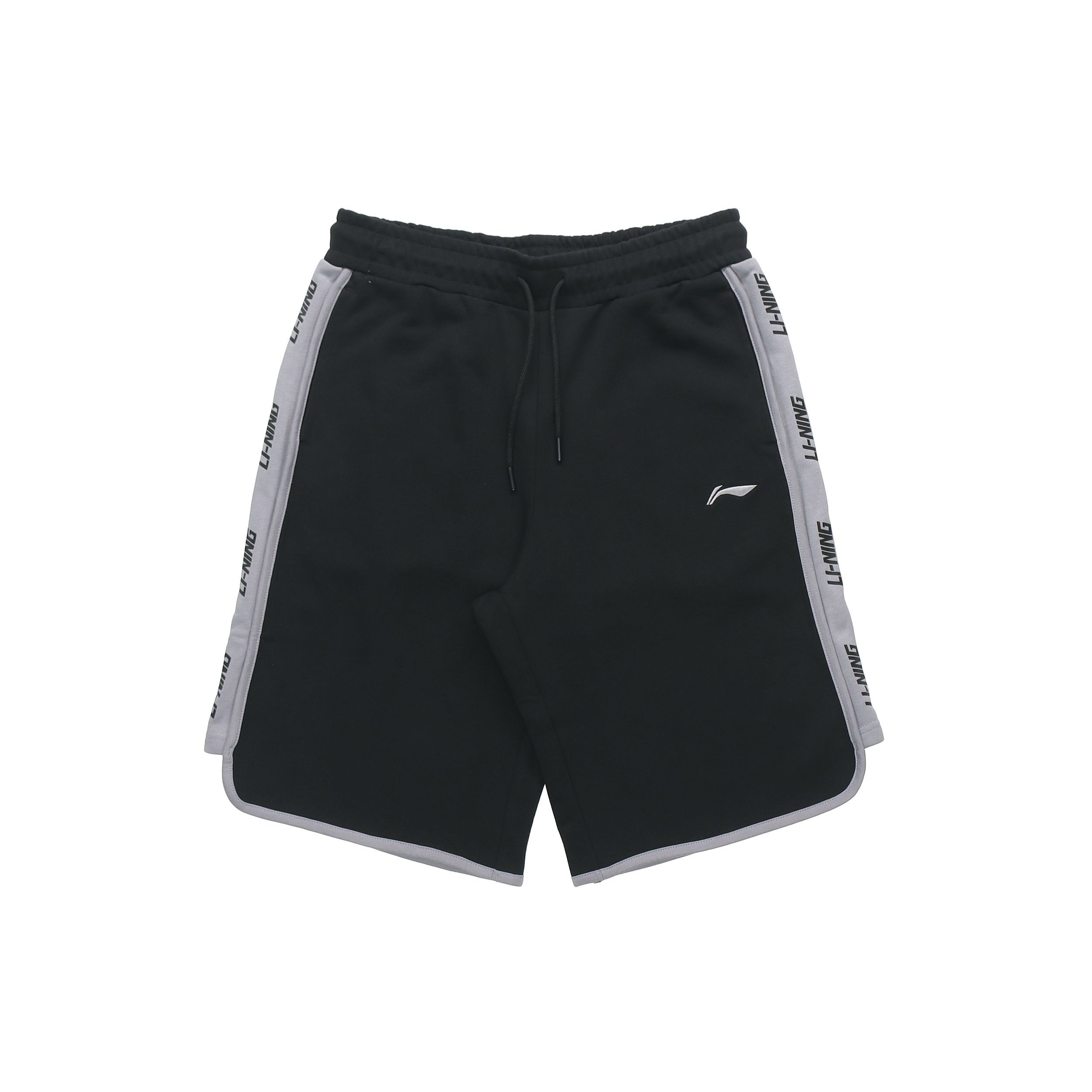 

Li Ning Sports Fashion Series Боковая панель с принтом Свободные спортивные повседневные шорты мужские шорты черные AKSR285-2 M