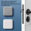 Square Door Stopper Silicone Solid Color Detachable 9mm Adhesive Punch-free Household Office Wall Protector Fridge Bumper