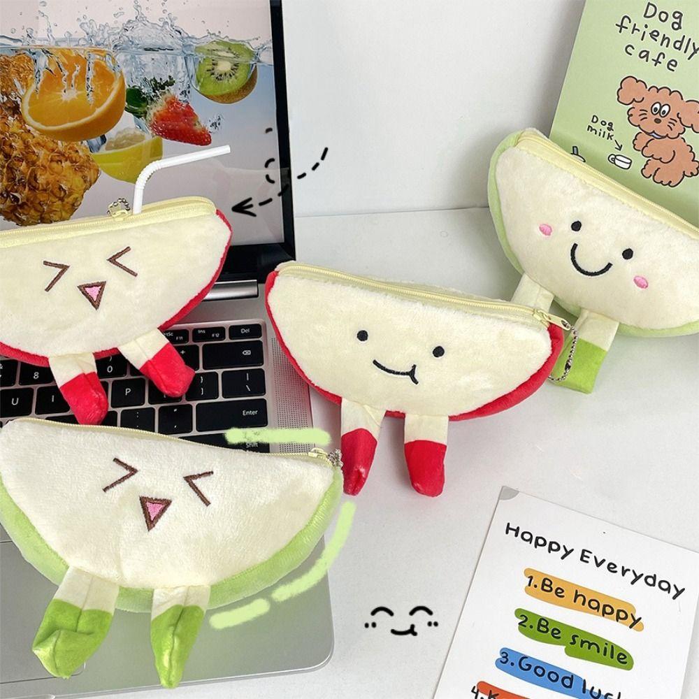 

Zipper Plush Key Chain Fluffy Cartoon Coin Wallet Creative Cartoon Key Chain Children Toys style 2