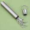 Oral Cleaning Tool Toothpick Pocket Set Stainless Steel Toothpick Set Tooth Pick Keychain Holder