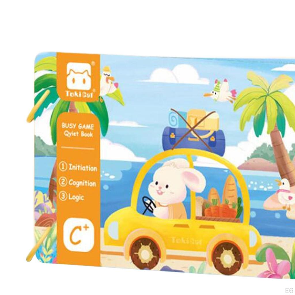 Baby Early Education Tear Book Easy Use Sensory Toy Interactive Sticker
