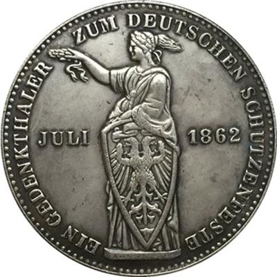 Nové německé německé pamětní mince z roku 1862