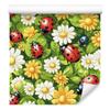 Ladybugs Wallpaper Lime and Yellow for Living Room and Bedroom 50x1000