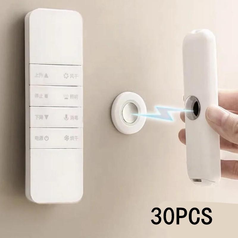 1/5/10/20/50PCS Wall Mount Adhesive Remote Control Holder Magnetic Remote Control Holder Strong Hold Home Office Remote Holder