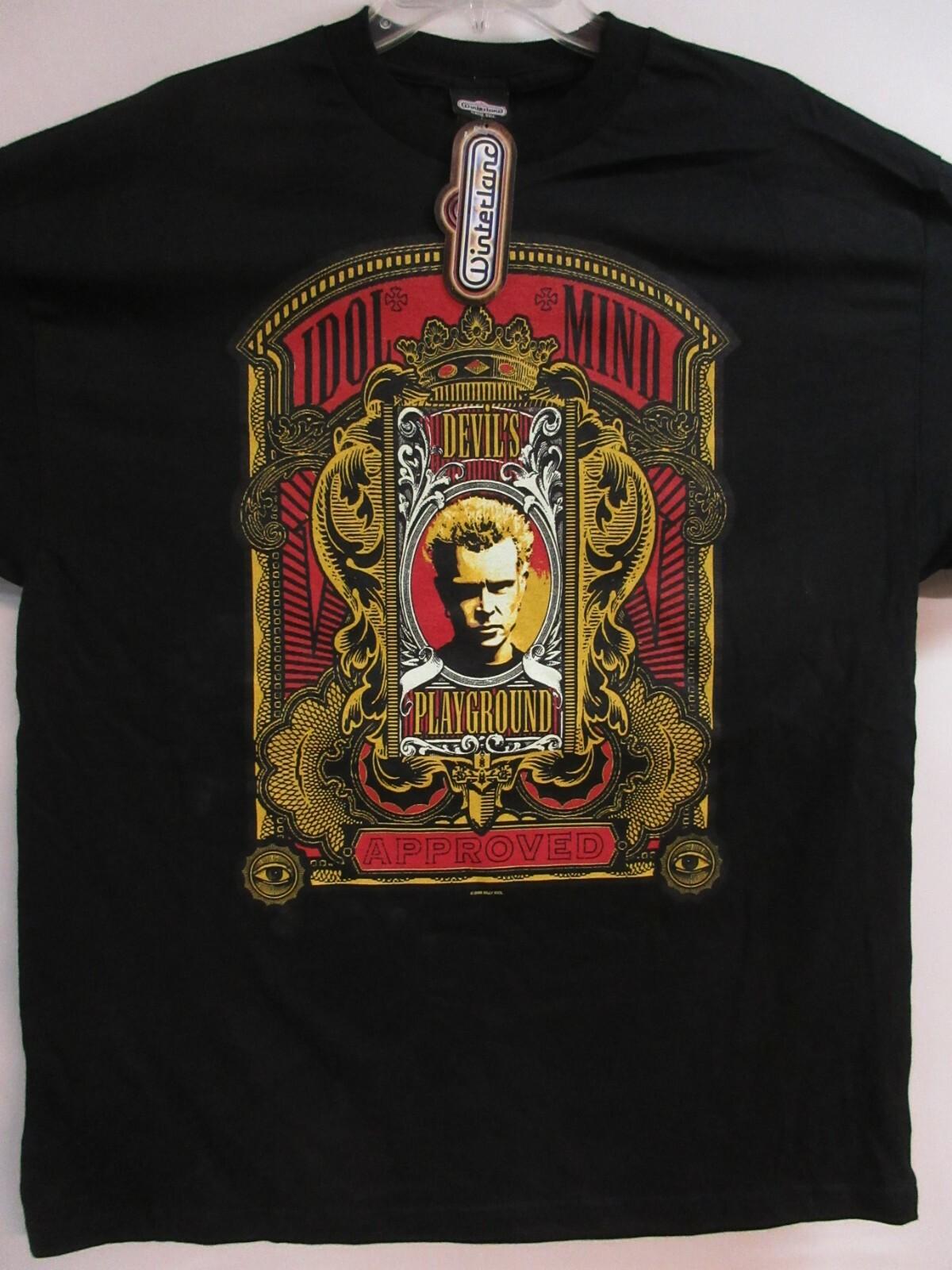 BILLY IDOL OFFICIAL DEVIL S PLAYGROUND 2005 BAND CONCERT MUSIC EXTRA LARGE Unisex T-Shirt M
