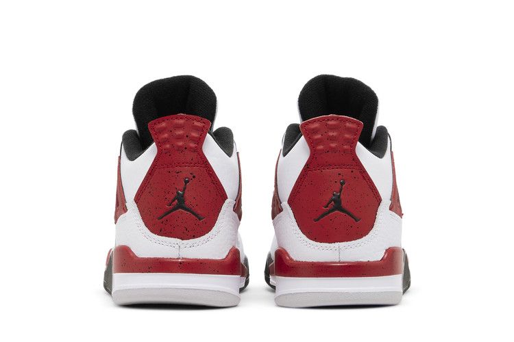 Kids' Sneakers Nike Jordan 4 Retro Red Cement (PS) White/Fire Red/Black/Neutral Grey