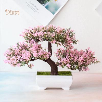 Fetong 1 pezzo di fiori artificiali di pino pianta fotografia puntello matrimonio casa decorazione bonsai?
