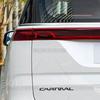 AAAGS1 3D Car Styling For Kia Carnival Letter Emblem HEV LX EX SX Prestige Badge Metal Stickers Rear Trunk Decals Auto Accessories