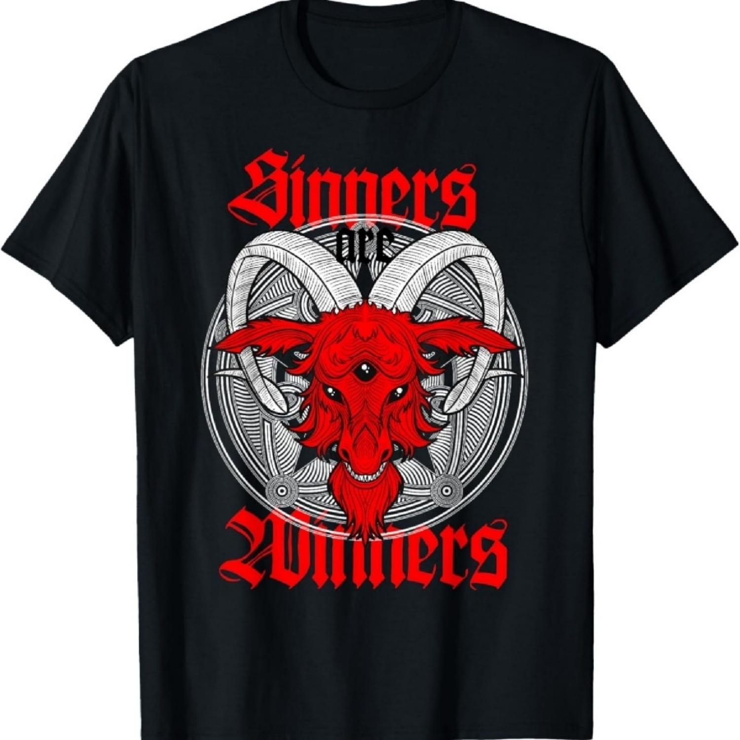 

Blackcraft Sinners are Winners Baphomet cult T-Shirt Playera XXXXXL чорний